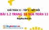 Bài 1.2 SGK Toán 11 tập 1 Kết nối tri thức